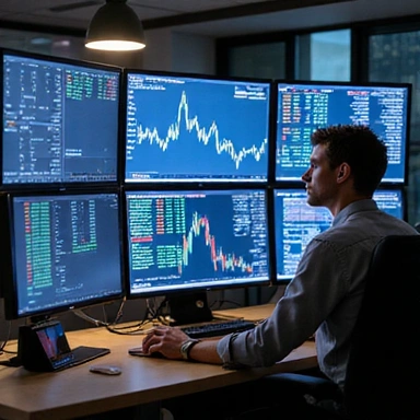 Investment analyst working