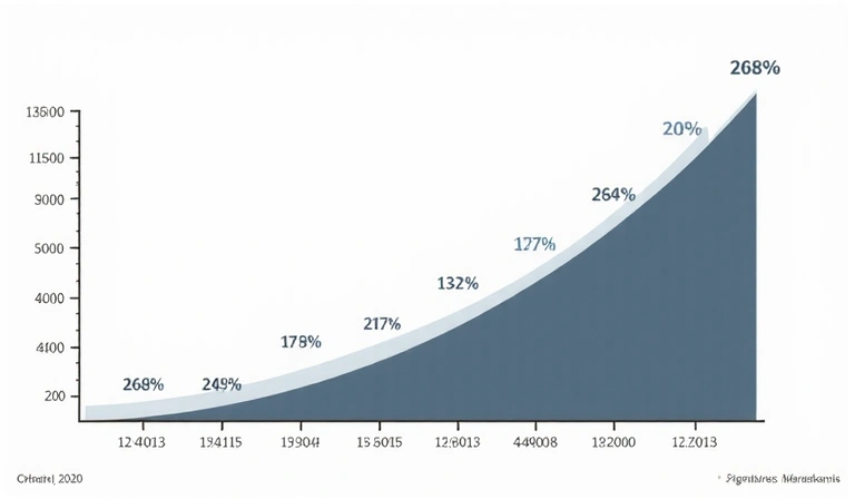 Long-term investment growth chart