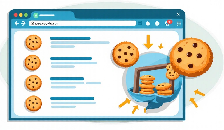 Illustration of how cookies work